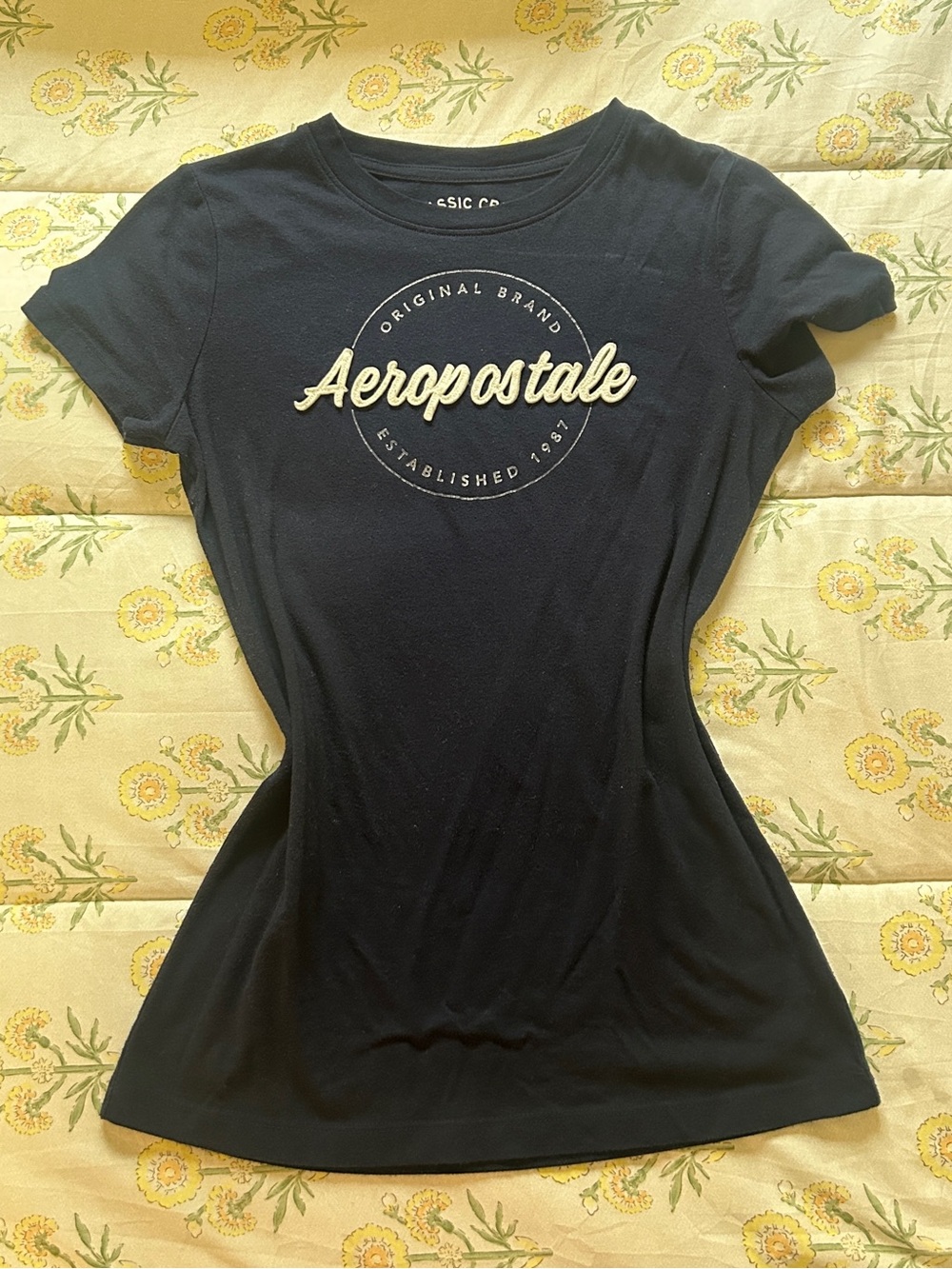 Aeropostale Blue Short Sleeve Logo Tee